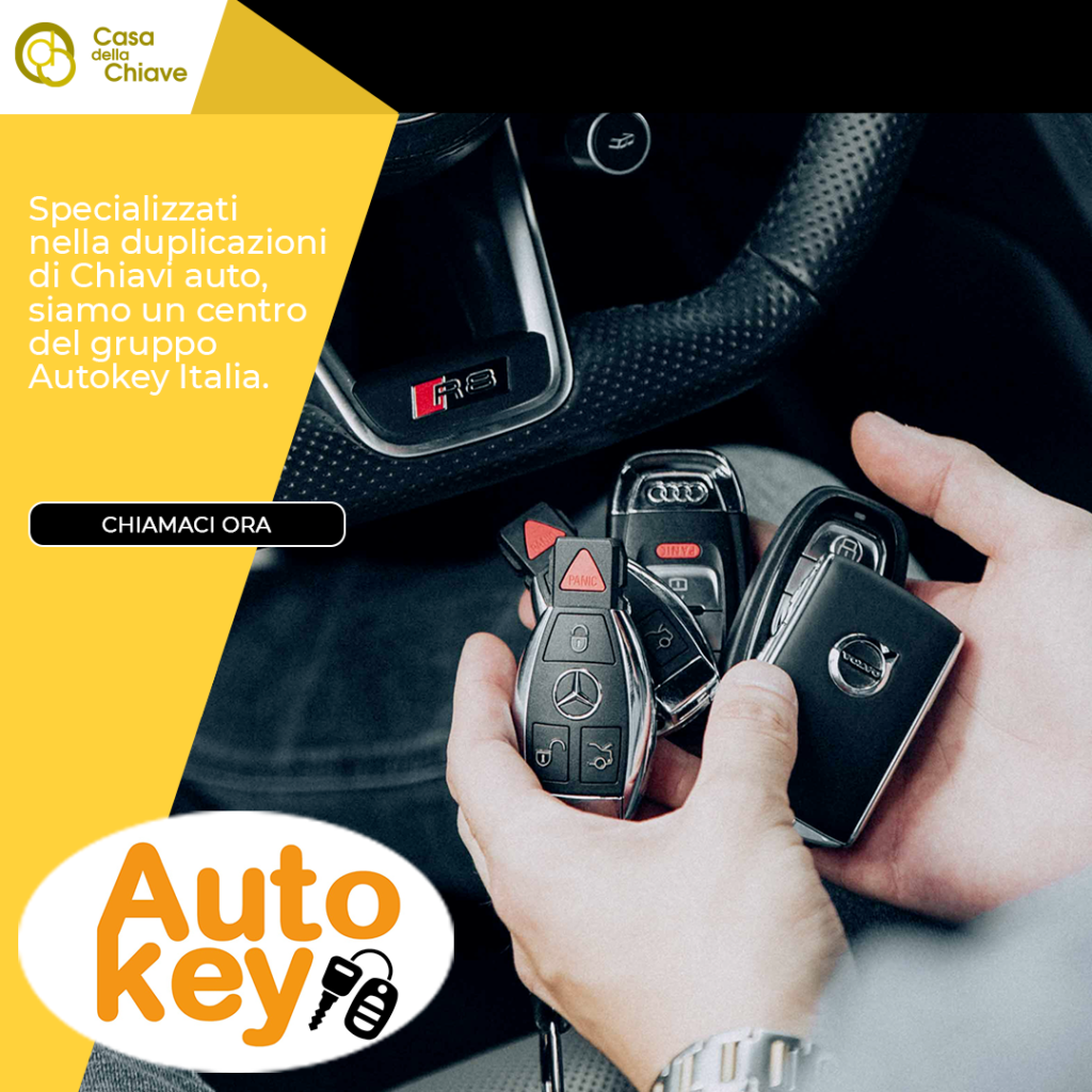 Duplicazione chiavi auto di qualsiasi casa automobilistica